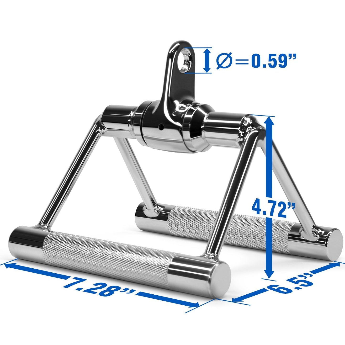 Yes4All Rotating Double D Row Handle Cable Attachment for Weight Workout, Cable Machine Accessories for Home Gym