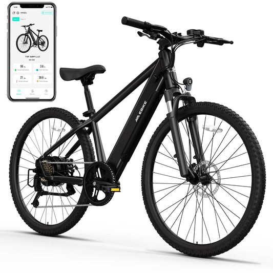 TST Electric Bike for Adults, with 750 W(Peak) Motor, Speed Can Reach 25 mph, 36V/300WH Battery, Max Travel 40 Miles, Equipped with 26 * 1.95" Tyres, and 7-Speed Ebike(Black)