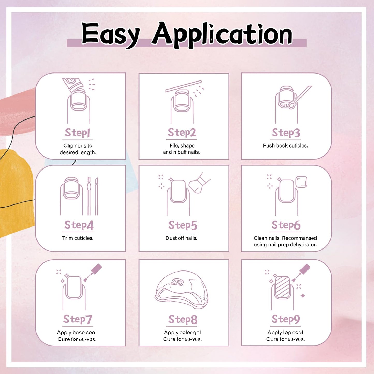 27 Colors Gel Nail Polish Kit with U V Light, U V LED Nail Dryer Lamp Curing Gel Nail Polish Set Popular Gel Nail Polish Set DIY at Home, Nail Manicure Tools