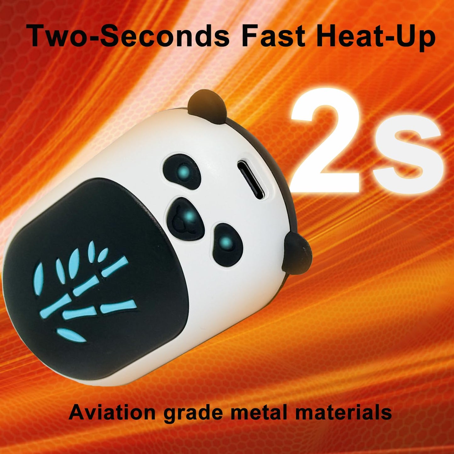 AI Hand Warmers Rechargeable 2 Pack, 6000mAh Electric Hand Warmer Reusable, 20Hrs Long Heating, Portable Pocket Heater Handwarmer for Women Men, Outdoor Camping, Ski Equipment(Black/White)