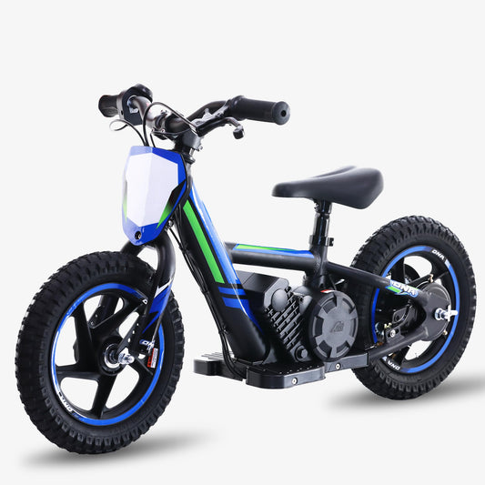 Blissskip Lightweight Electric Dirt Bike for Kids, 170W Powerful Racing Grade Electric Motorcycle Up to 10MPH，24V Detachable Battery, 12-Inch Off-Road Tires, Adjustable Seat - Ideal for Ages 3-6