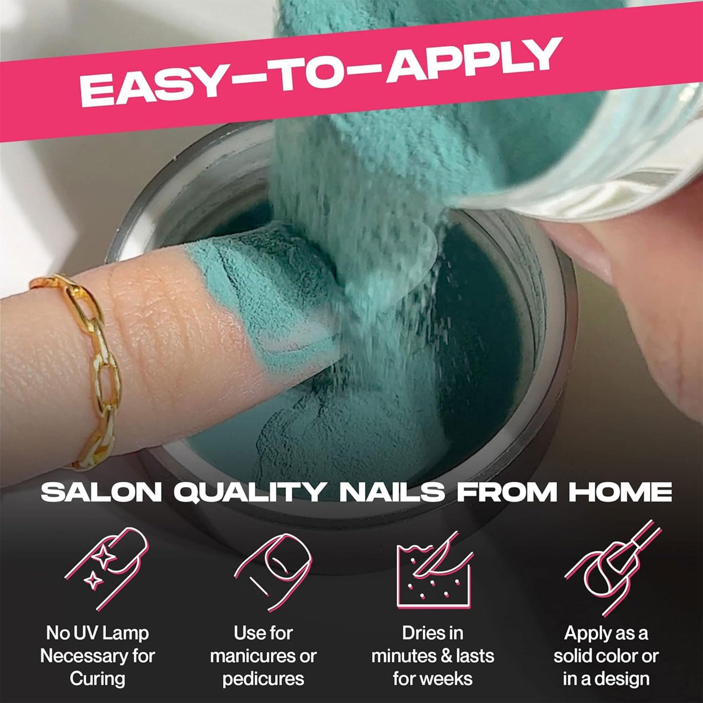 Nailboo PREMIUM Nail Dip Powder, Long-Lasting Dip Nails, Use With Nailboo Essential Liquids, Big Blush Soft Pink Nude Nail Dip Powder, 0.5 oz (1 Pack)