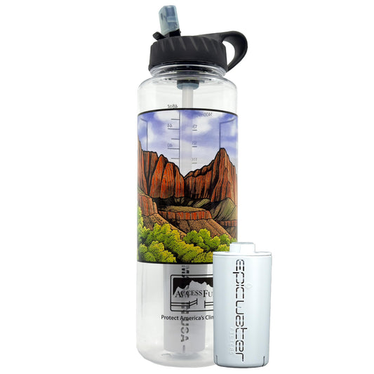 Epic Water Filters Nalgene OG Water Bottle with Filter, USA Made, BPA Free, Removes 99.99% Tap Water Contaminants, Forever Chemicals