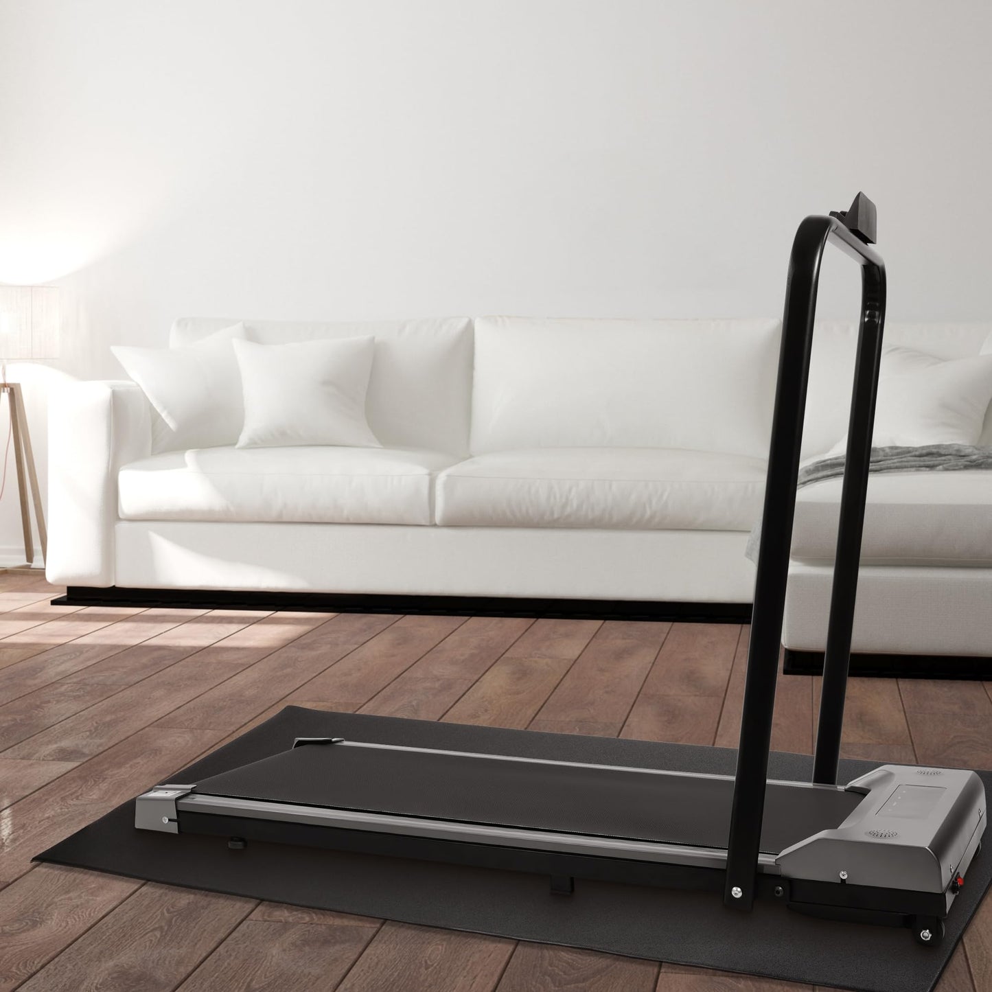 Fitvids High Density Home Gym Treadmill Exercise Bike Equipment Mat, 1/4" Thick, 24" x 48" (2 x 4FT)