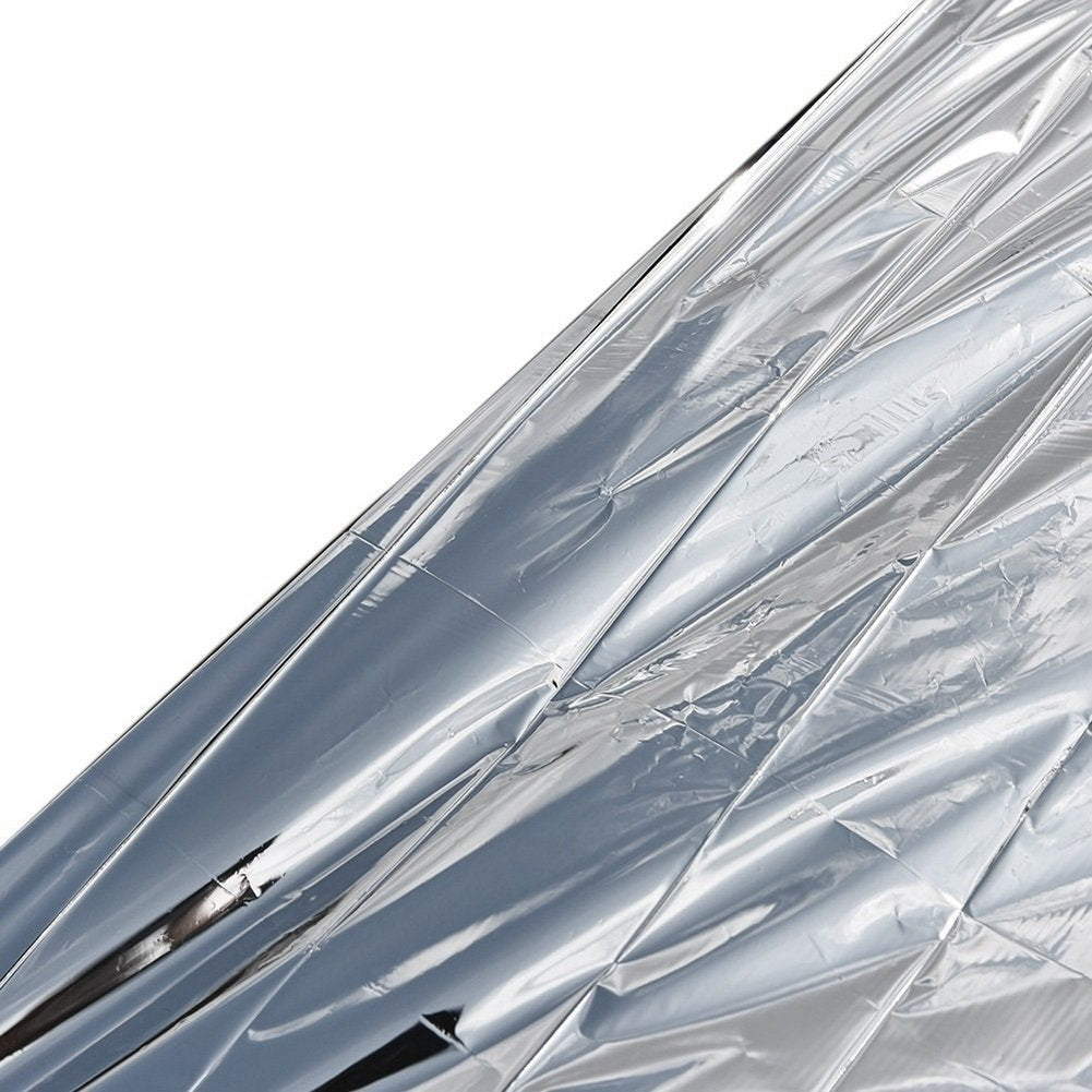Science Purchase 20 Pack Emergency Mylar Thermal Blankets, 54" x 84", Silver,Large, 73MYLARPK20