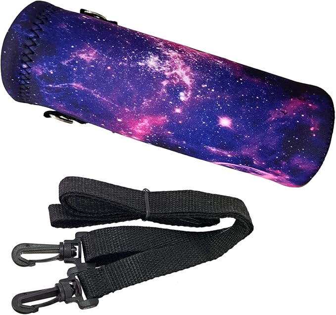 Water Bottle Sling Case Bag Carrier Holder - 500ML 750ML 1000ML Neoprene Water Bottle Sleeve Cooler Cover Pouch with Adjustable Shoulder Strap for Men Women Travel Camping Walking Hiking Running