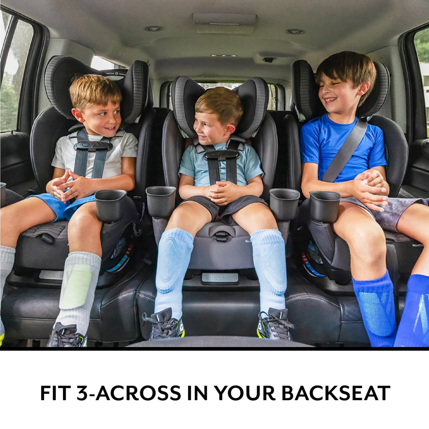 All4Stages Slim 4-in-1 Convertible Car Seat (Baldwin Gray)