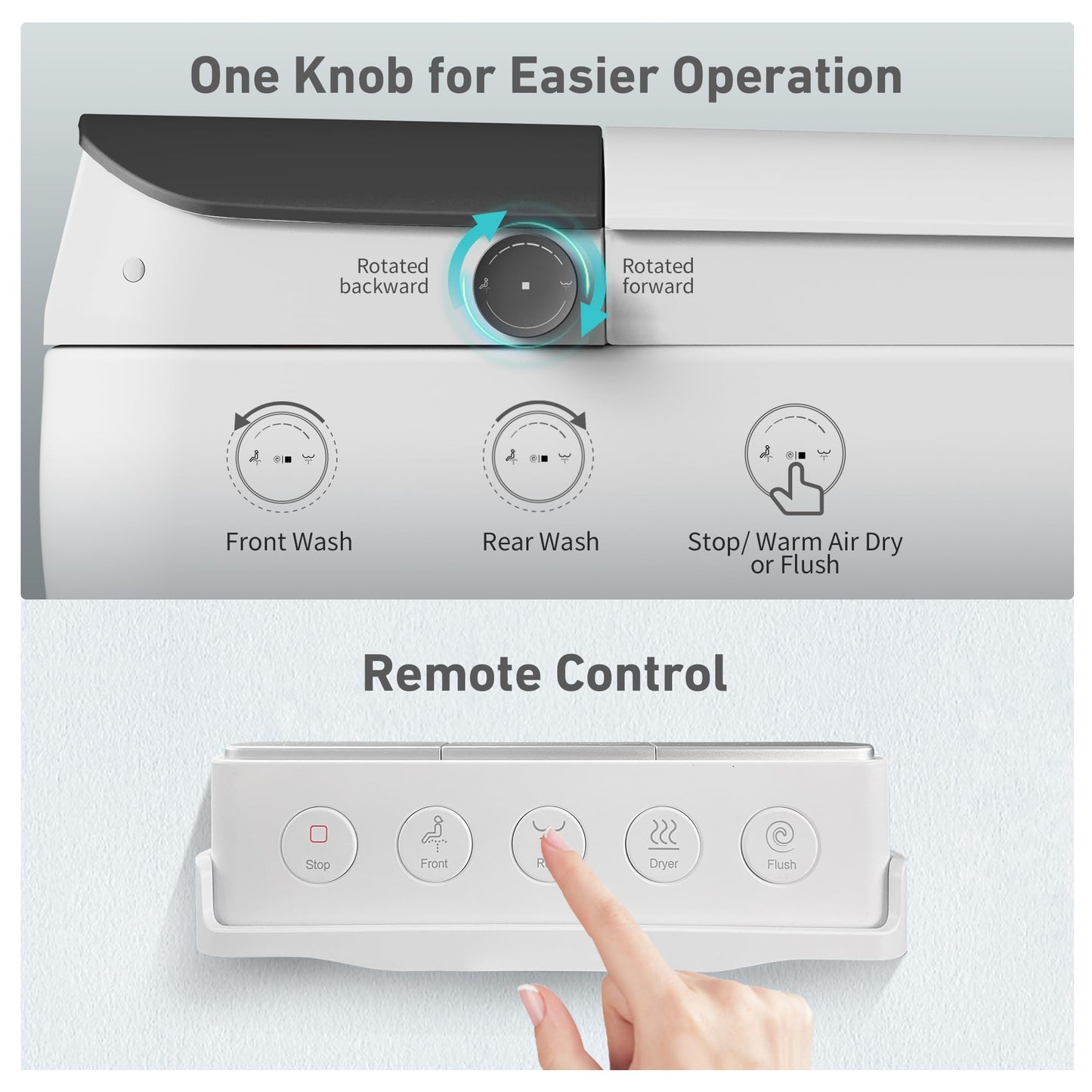 Keloyid Smart Toilet with Tank Built In, One Piece Bidet Toilet, Instant Warm Water, Heated Seat, Foam Shield, Sensor to Open/Close/Flush, ADA Height, Pump-assisted, Blackout Flush, LED Display