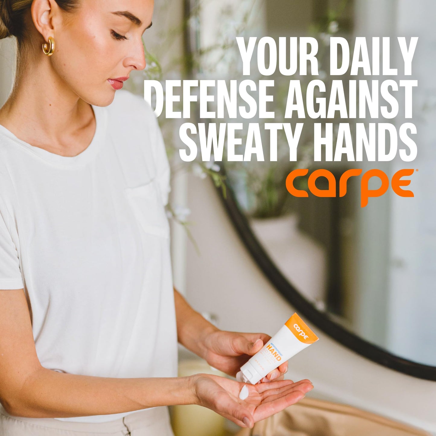 Carpe Antiperspirant Hand Lotion (Pack of 2), A dermatologist-recommended smooth lotion that helps stop hand sweat, great for hyperhidrosis or excessive sweat (Original Eucalyptus)