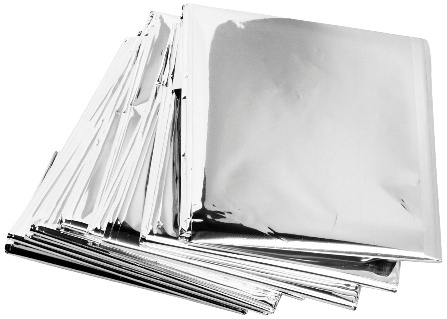 Science Purchase 20 Pack Emergency Mylar Thermal Blankets, 54" x 84", Silver,Large, 73MYLARPK20