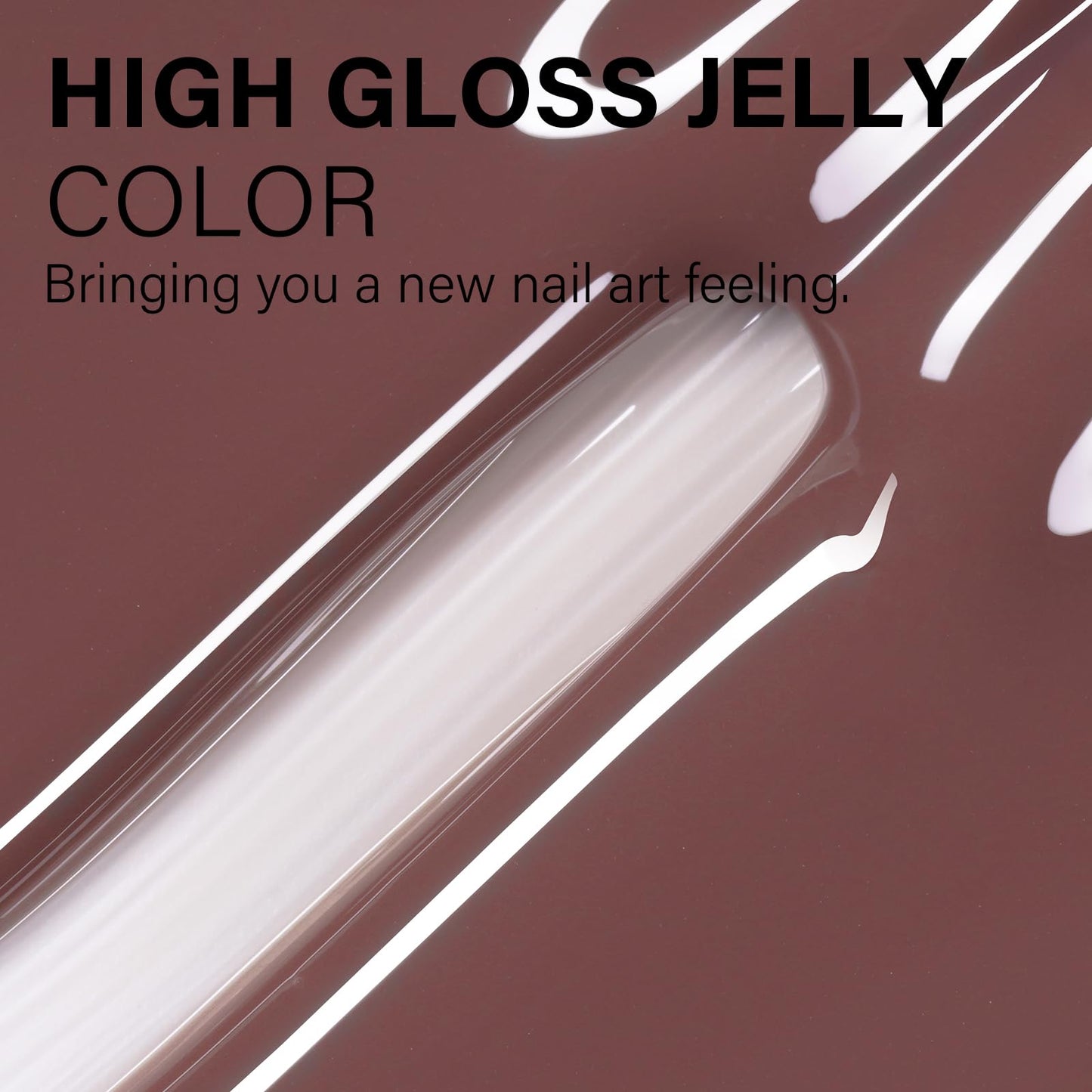 AILLSA Nude Gel Polish Hazelnut Chocolate Translucent Gel Nail Polish Jelly Brown Dark Color Gel Polish Purplish Coffee Neutral Nails Soak Off U V Gel for Nail Art at Home Valentine Gift 0.51 Oz GB136