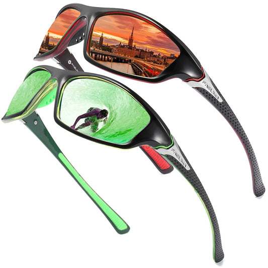 FAGUMA Sports Polarized Sunglasses For Men Cycling Driving Fishing 100% UV Protection