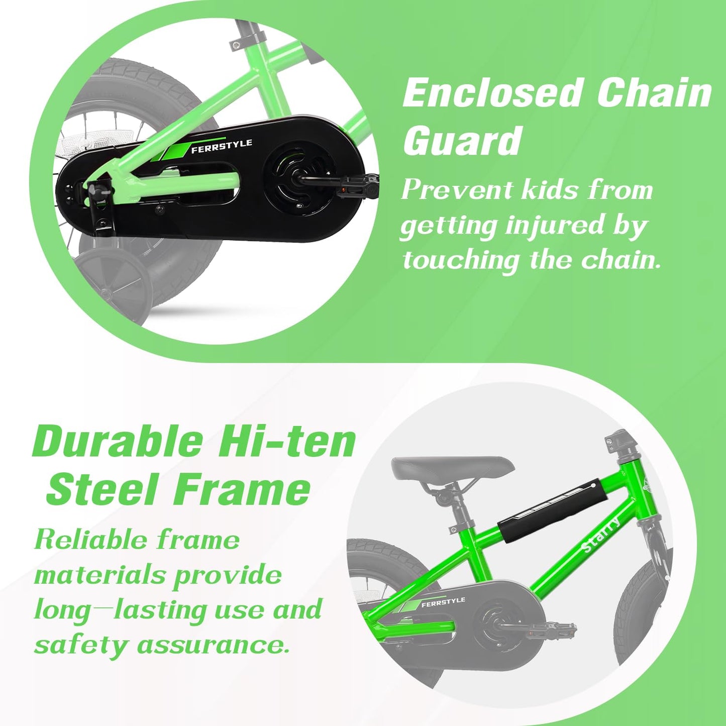 cubsala 12 Inch Kids Bike for 1 2 3 4 Years Old Boys Girls Beiginner Riders Toddlers BMX Style Bicycle with Training Wheels Coaster Brake, Green