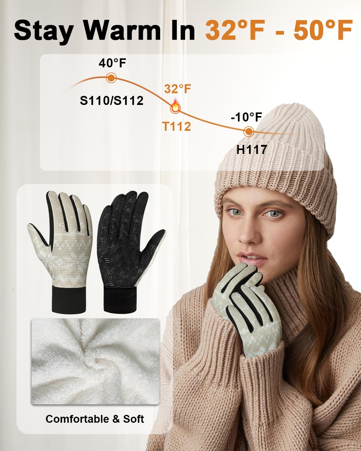 RIGWARL Outdoors Running Gloves with Touch Screen Men Women Cycling Gloves Motorcycle Gloves for Driving Hiking Mountain Bike