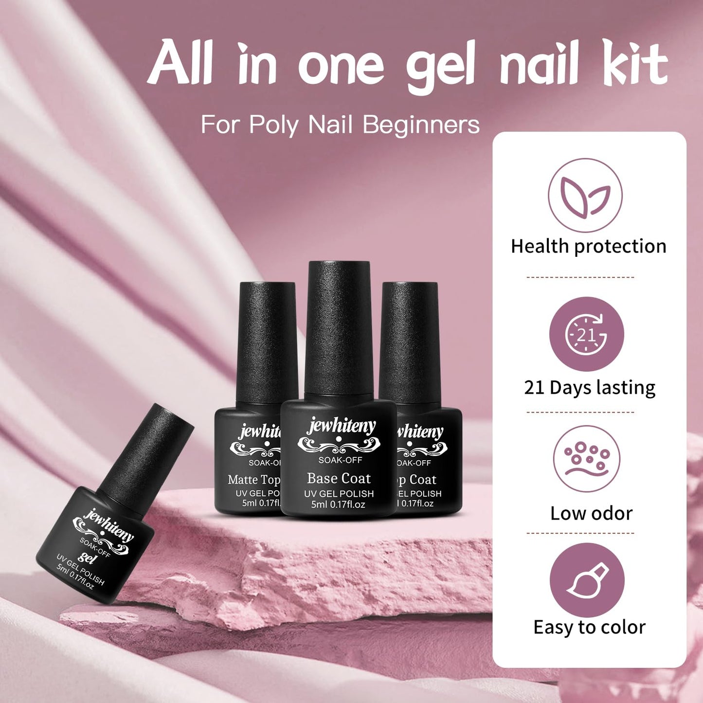 27 Colors Gel Nail Polish Kit with U V Light, U V LED Nail Dryer Lamp Curing Gel Nail Polish Set Popular Gel Nail Polish Set DIY at Home, Nail Manicure Tools