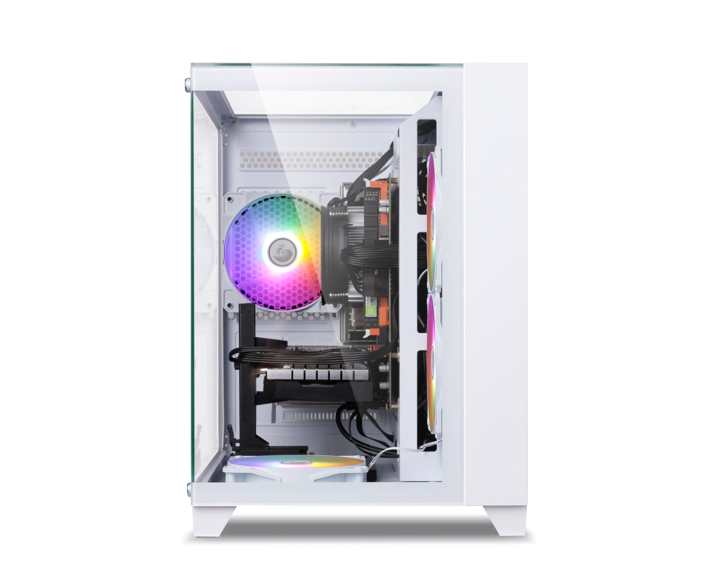Prebuilt Gaming PC Desktop Computer,Intel Core i7 Desktop,Operating at A Frequency of 3.4-3.9 GHz,RX590 Graphics Card with 8GB GDDR5 Video Memory,16GB RAM, 1TB NVME SSD,WiFi 5.0,RGB Fan x4