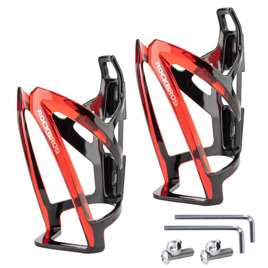 ROCKBROS Bike Water Bottle Holder Ultra-Light Bicycle Bottle Cages with Screws Tool, Universal Bike Cup Holder for Road MTB Mountain Bikes Cycling Accessories（2 Pack）