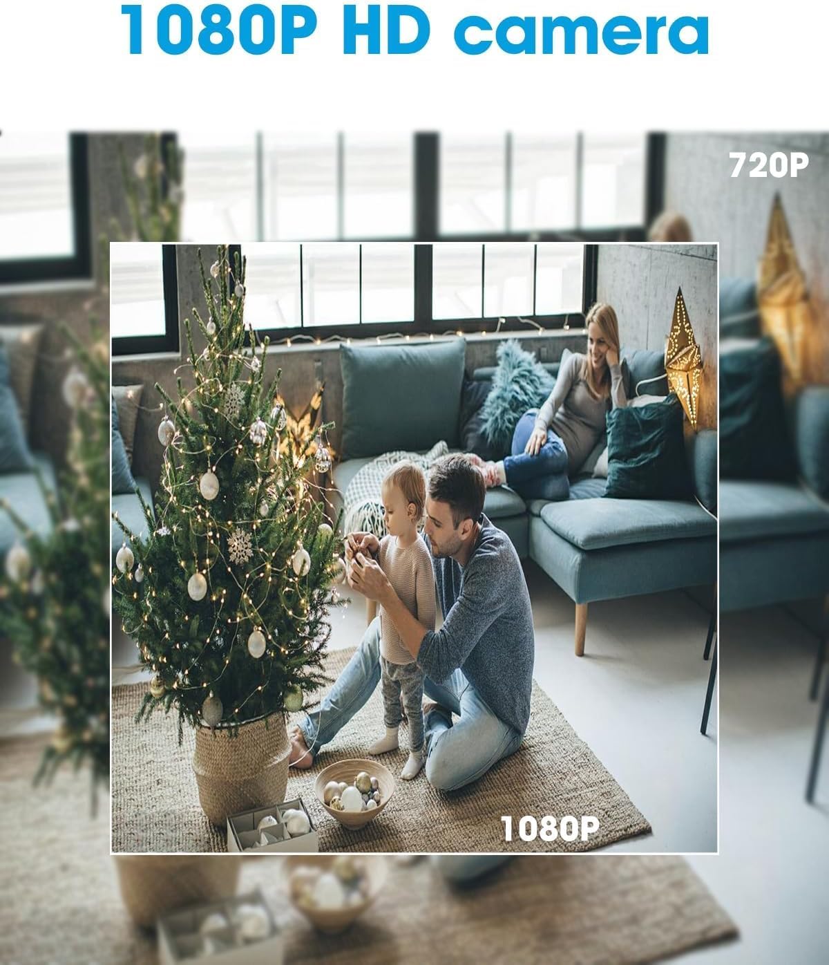 MINICATCHER 1080 HD Hidden Cameras Wireless Mini Spy Camera Small Nanny Cam Wall Outlet Charger WiFi Camera Indoor Camera for Home Security【Upgraded】