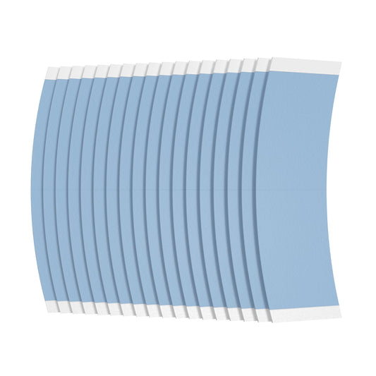 Sunshine Tape Premium Blue Liner Lace Front Hold Wig Tape | 36pcs | Double Sided Adhesive Tape for Toupee | Strong Hold Waterproof Strips | Made in USA (36, Back Curve)