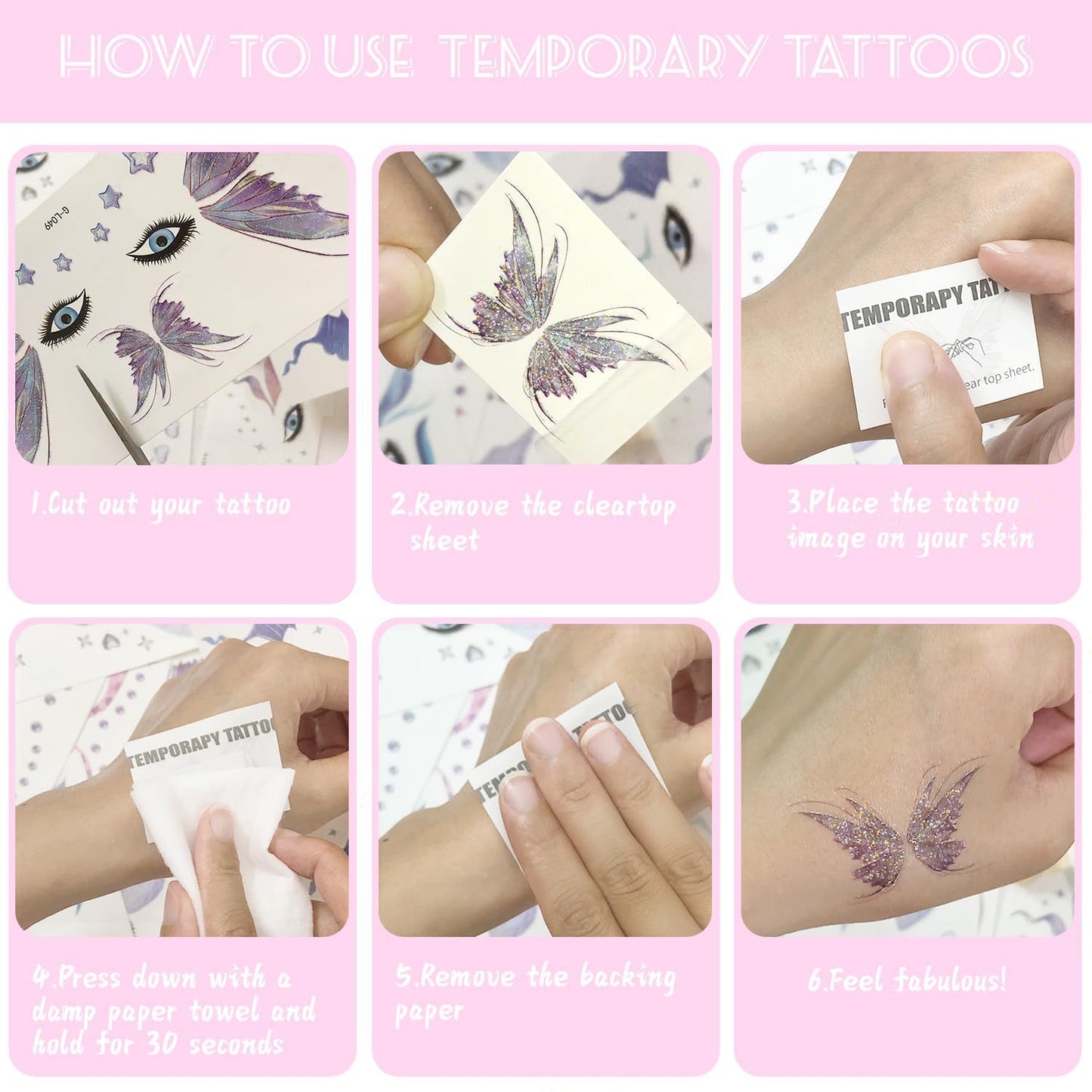 JoyfulGlam 63 PCS Dirt Bike Temporary Tattoos Motorcycle Party Tattoo Stickers Decoration Bag Fillers Gift For Kids Boys Girls