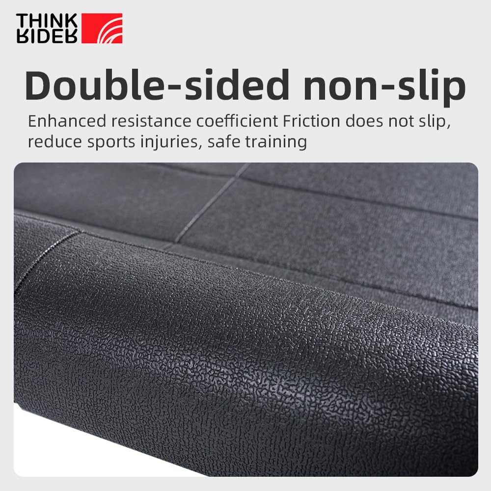 ThinkRider High Density Home Gym Treadmill Exercise Bike Trainer Mat, 6mm Thickness