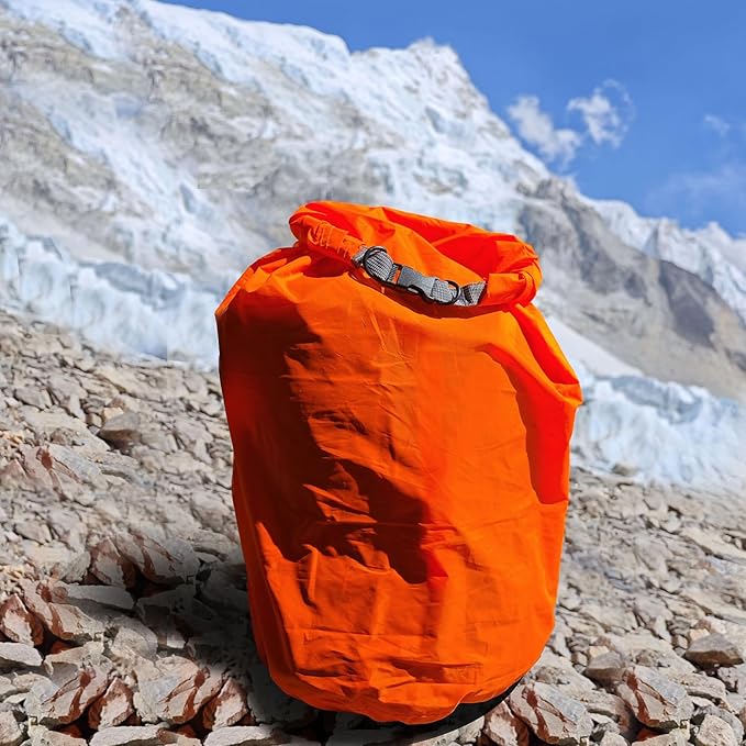 Dry Bag Set, Waterproof Small Lightweight Dry Bags for Paddle Board Kayaking, Fishing, Camping (Orange, 2L+5L+10L)