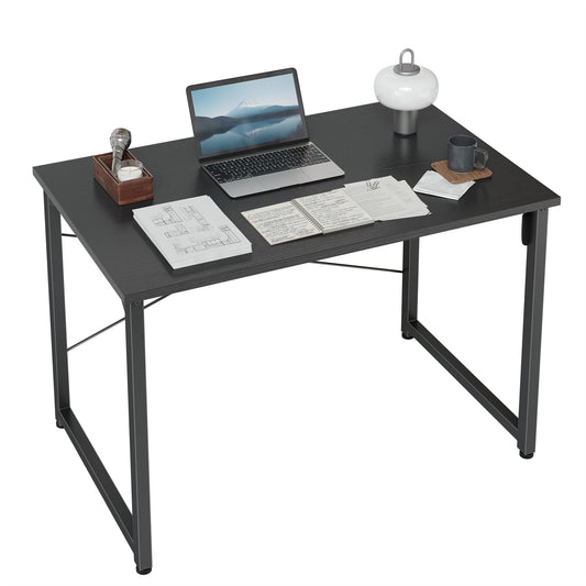 Cubiker Small Computer Desk, 32 inch Home Office Kids Desk for Bedroom and Small Spaces, Modern Simple Cheap Table for Studying, Writing, Working, Dark Black