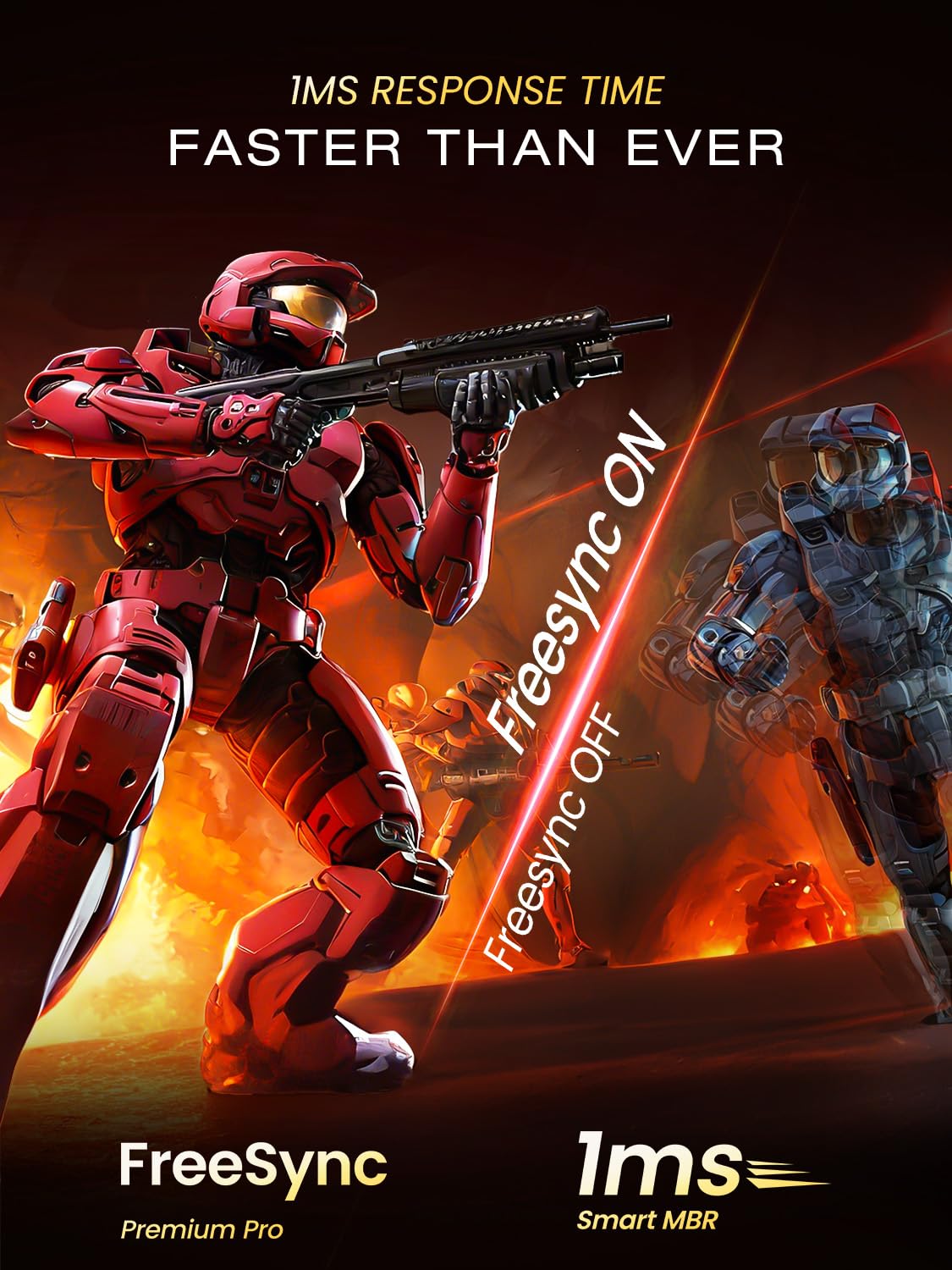 UPERFECT Mini LED Portable Monitor 14" 2.5K | 1500 Nits | 2560x1600 | 10000:1 Contrast | 1ms Freesync Portable Monitor for Laptop w/Stand & VESA, Slim Travel Screen for PC Phone Game Consoles