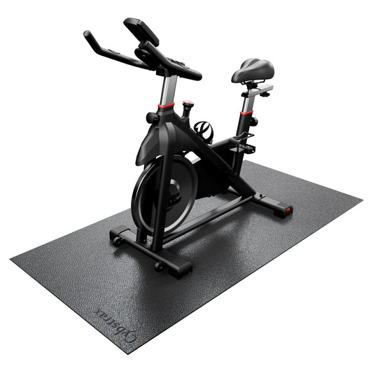 Cybstrax Treadmill Mat, Bike Trainer Mat for Stationary Spin Bike, 72" x 36" Non Slip Exercise Equipment Mat for Bike, Treadmill, Elliptical, Yoga - Workout Floor Protector for Carpet Or Hardwood