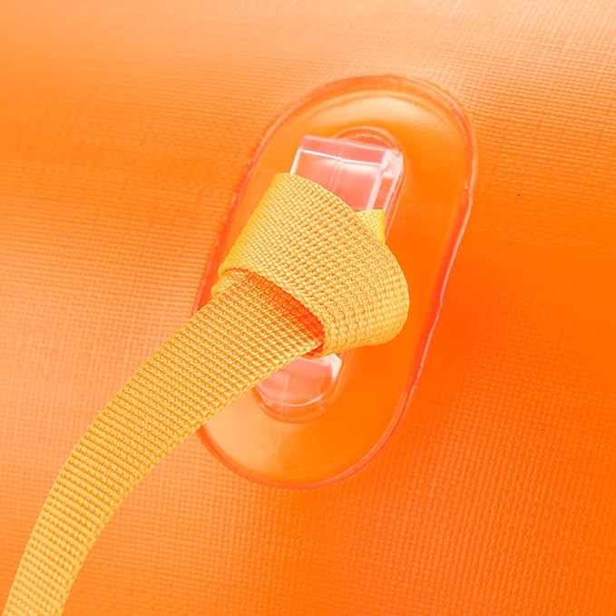 Swim Buoy for Open Water, High-Visibility Swim Safety Float Waterproof Dry Bag for Swimmers Triathletes Kayakers Snorkelers, Swimming Open Water Buoy for Safer Swim Training