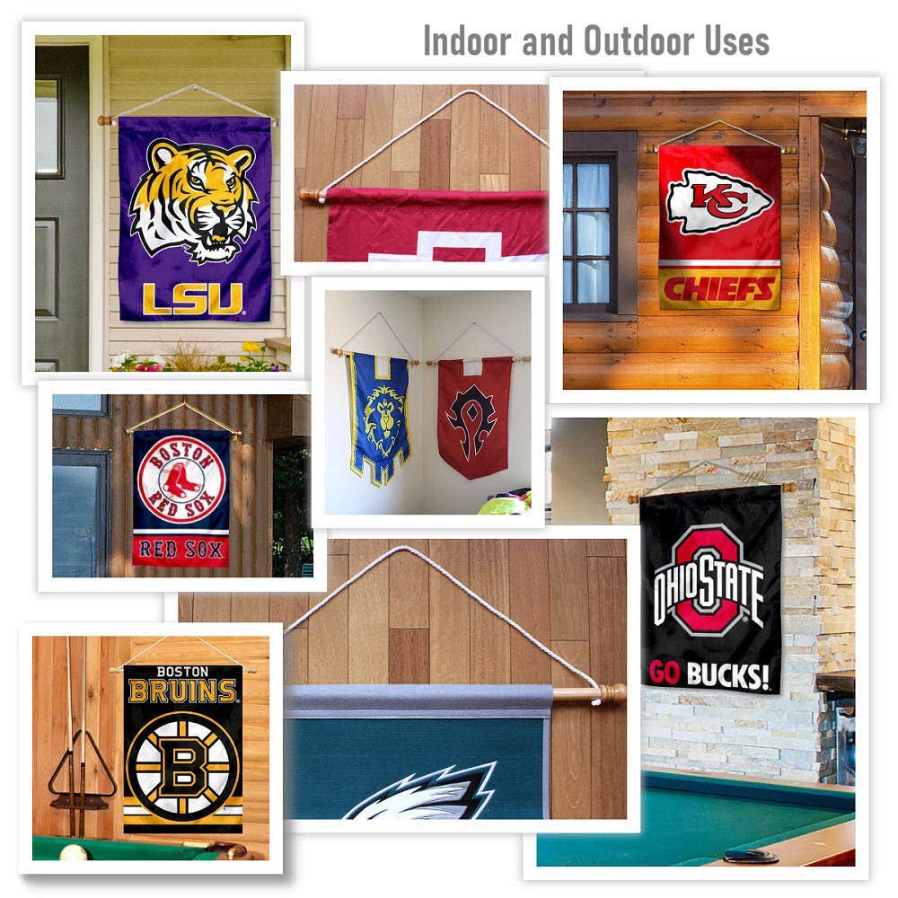 College Flags & Banners Co. Creighton University Banner Flag and Wood Banner Pole Set