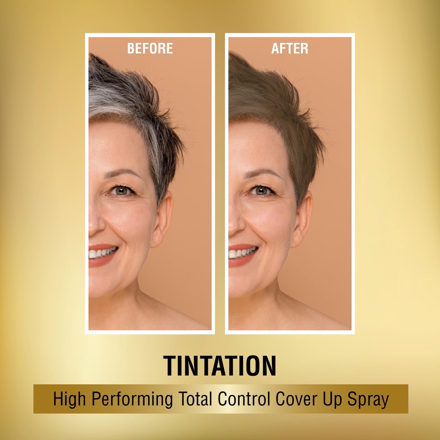 Red by Kiss Tintation Temporary Hair Color Spray, Instant Gray Root Touch Up Coverage, Water-Resistant & Smudge-Proof, Easy Wash Out, Barber & Hairline Touch-Up, Quick-Dry (Honey Blonde, 2.82 oz)