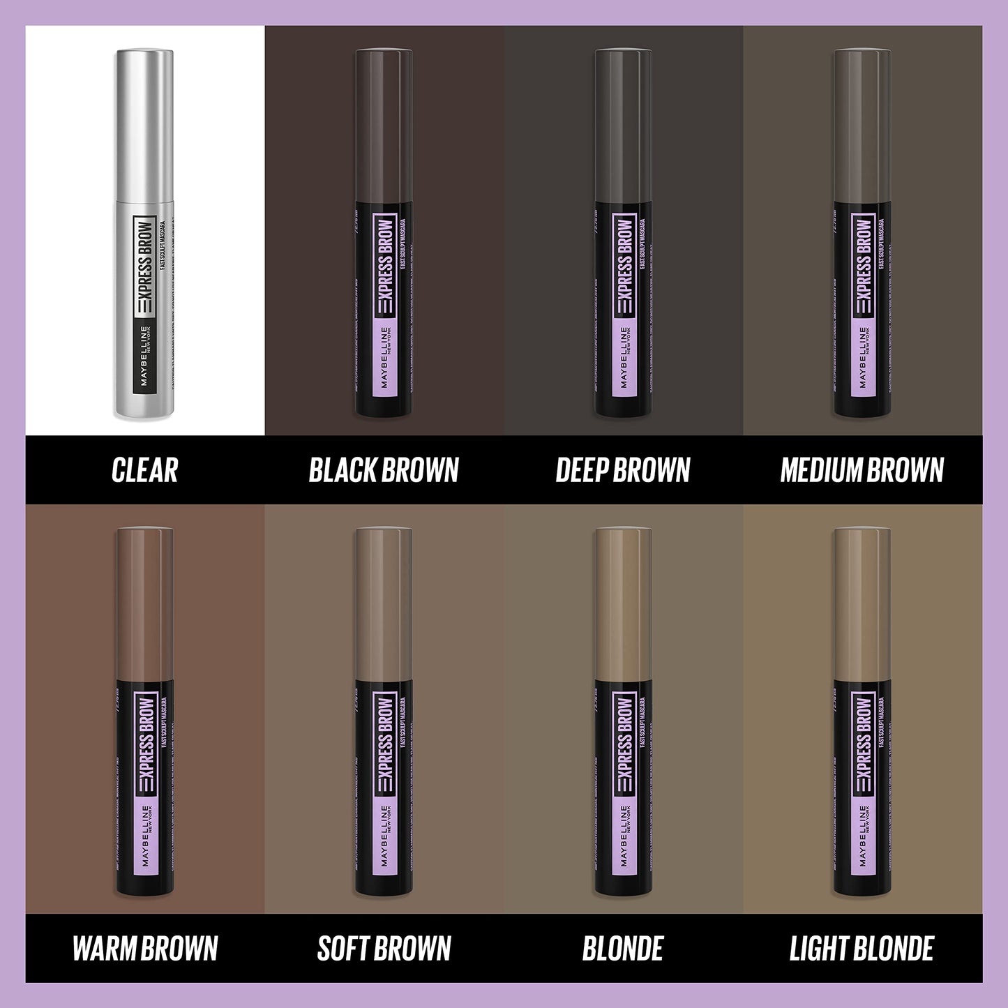 Maybelline Brow Fast Sculpt, Shapes Eyebrows, Eyebrow Mascara Makeup, Black Brown, 0.09 Fl. Oz.