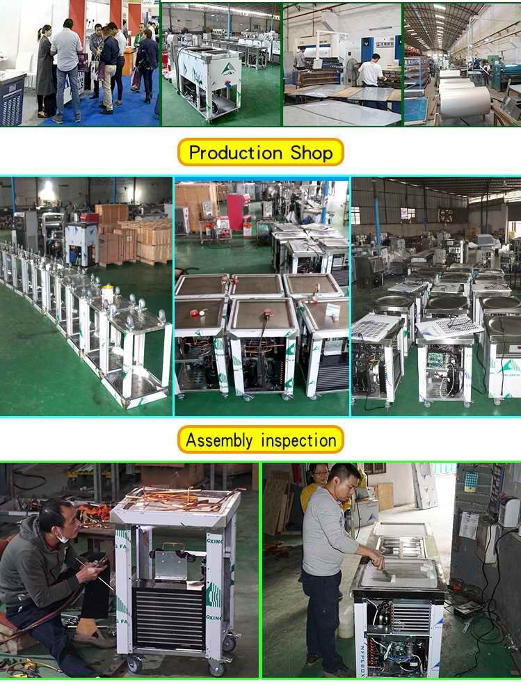 Kolice Commercial 22" Double Round Pans Thai Fried Ice Cream Machine Roll Ice Cream Machine-ETL NSF,Smart AI Temperature Control, Full Transparent Sneeze Guard,10 Refrigerated Small Buckets