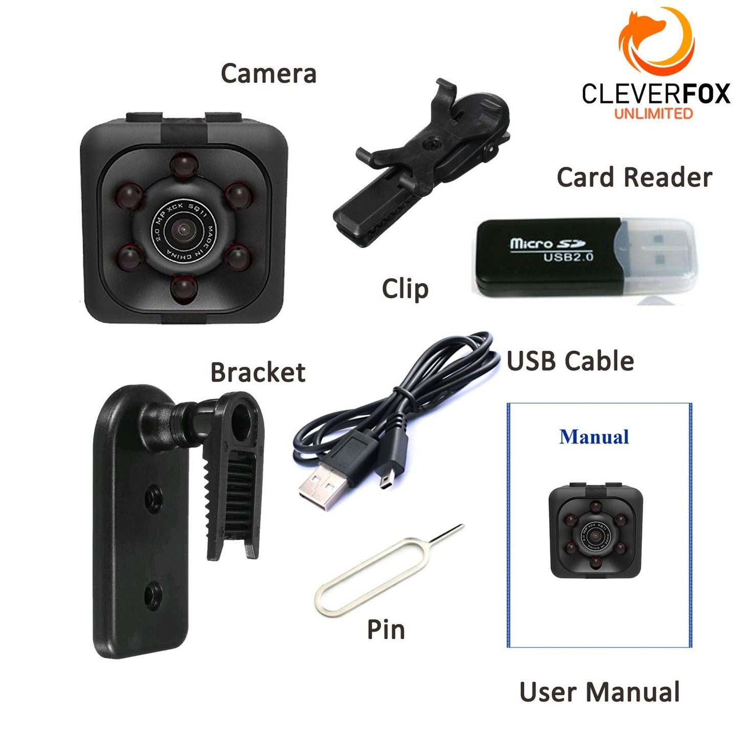Mini Spy Camera with Audio & Video, 1080P Mini Hidden Camera, Portable Small HD Nanny Cam, Mini Spy Cams with Night Vision & Motion Detection, Indoor, Outdoor, Tiny Security Camera, Home, Office