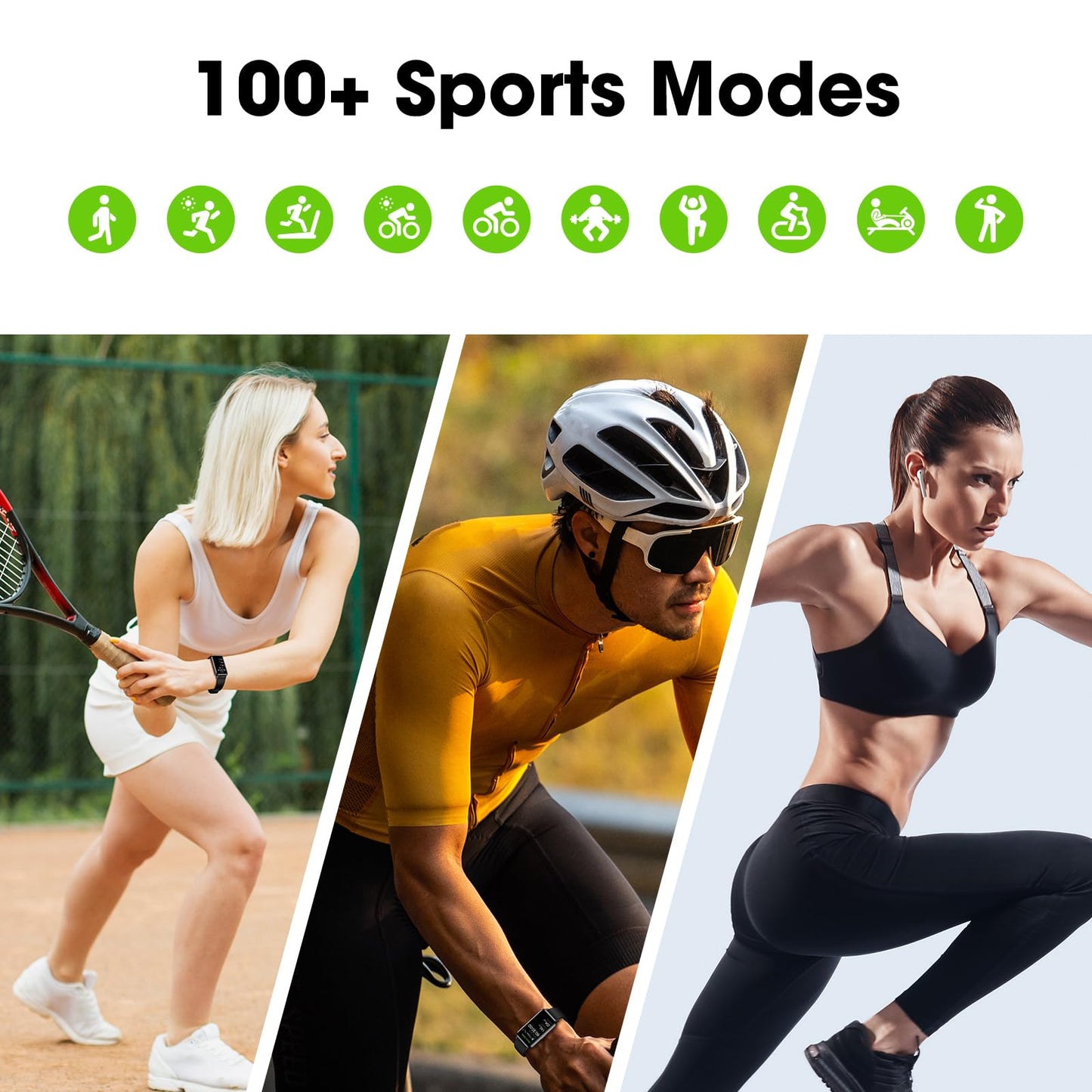 Long Battery Pedometer Watch 14 Days Battery Life, Slim Design No App/Phone Required Fitness Tracker, 50 Meters Waterproof Smart Watch, Heart Rate & Blood Oxygen Monitor Step Counter for Men Women