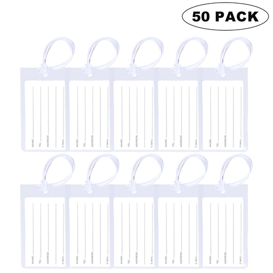 10 Pack Luggage Tags for Suitcases, Airplane Travel Essentials for Flying, International Travel Must Haves, and Luggage Accessories by Sodsay