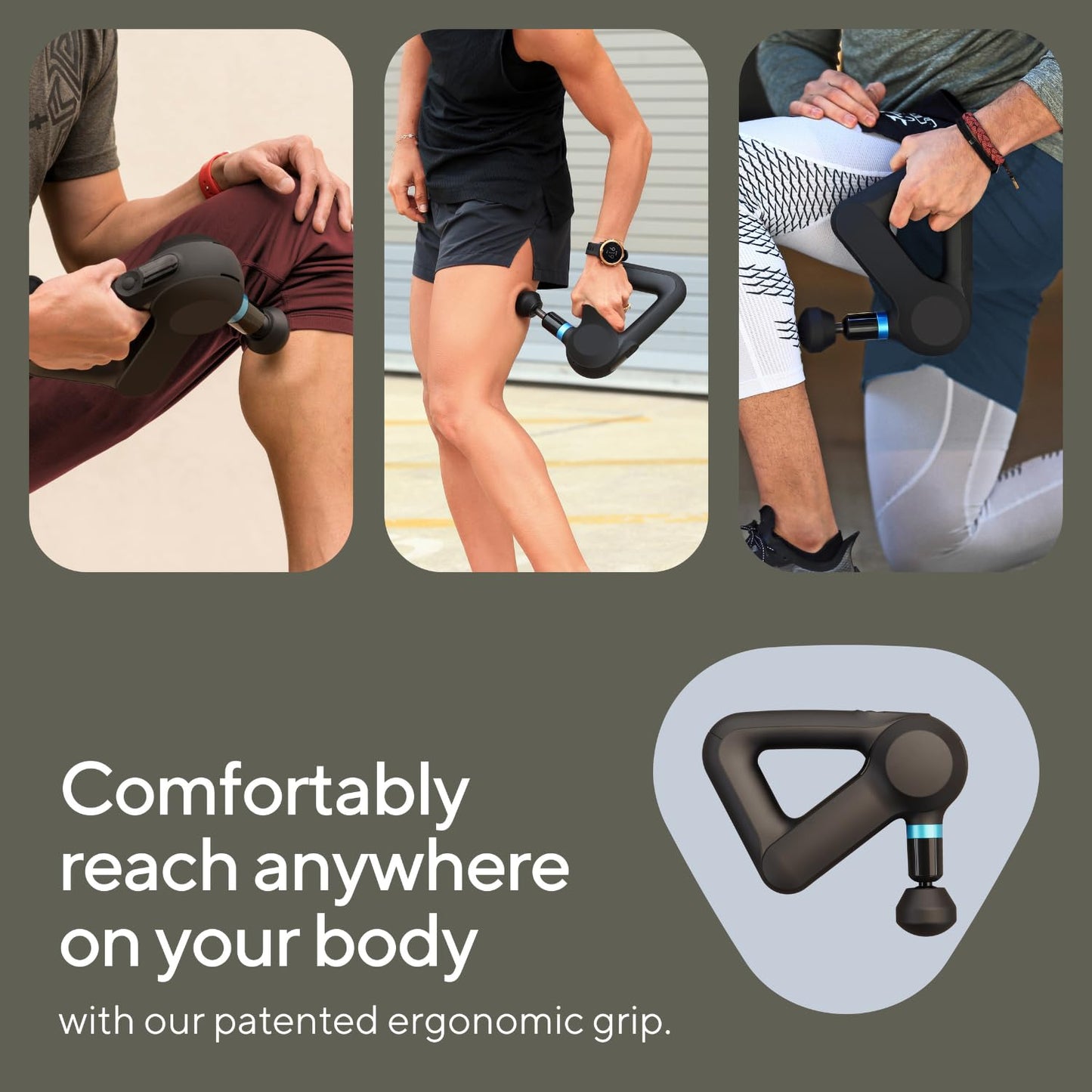 TheraGun Therabody Elite (5th Generation) - Handheld Deep Tissue Massage Gun - Bluetooth Enabled Percussion & Personal Massager for Pain Relief in Neck, Back, Leg, Hand, Shoulder and Foot