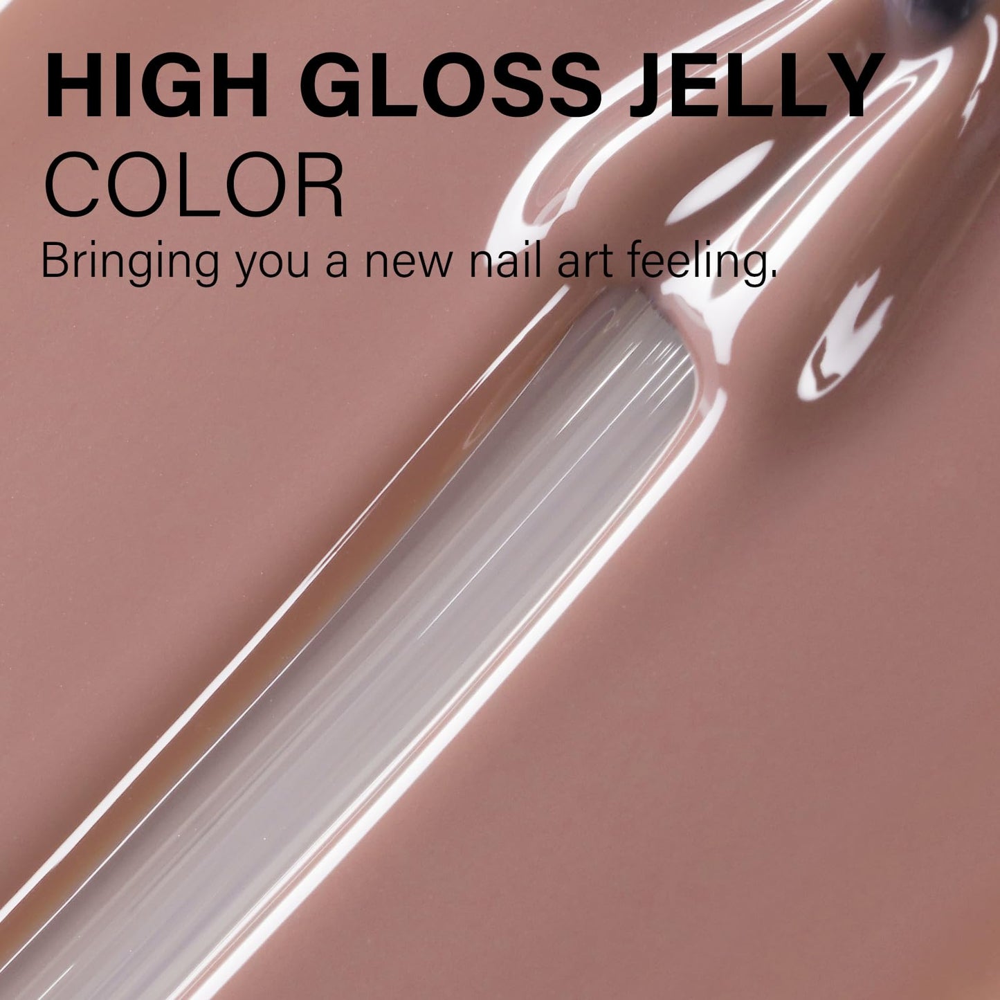 AILLSA Nude Gel Polish Light Mocha Neutral Gel Nail Polish Skin Tone Dark Color Translucent Gel Polish Long Lasting Natural Jelly Nails Soak Off U V Gel for Nail Art at Home Valentine Gift 0.51 Fl Oz