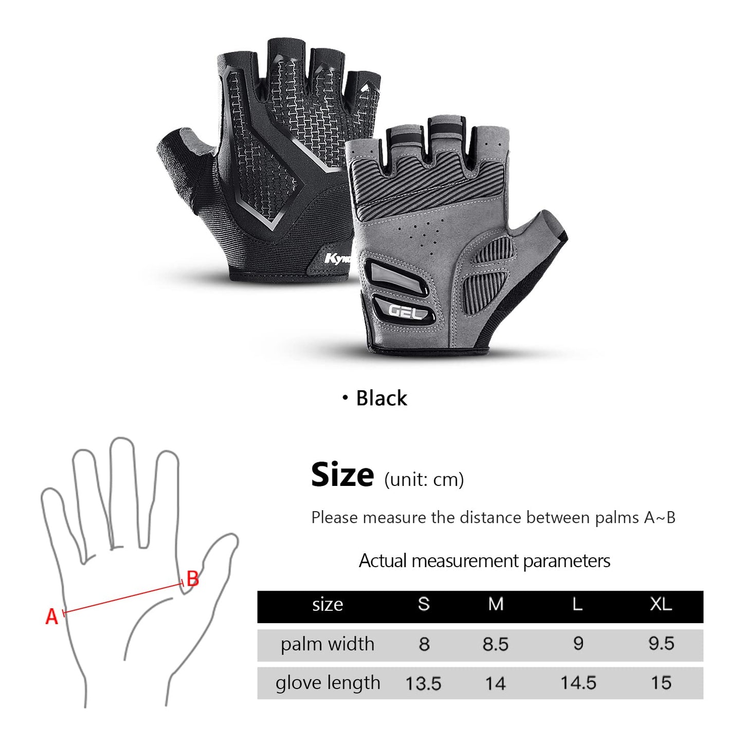 KynciLOR Cycling Gloves Bike Gloves for Men Women Breathable Half Finger Mountain Bike Gloves Shock-Absorbing Liquid Silica Gel Pad Anti-Slip Bicycle Gloves