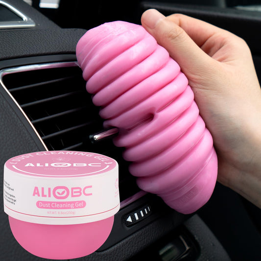 ALIOBC Car Cleaning Gel, 250g Keyboard Cleaner Cleaning Putty for Car Interior Car Slime Cleaner Dust Cleaning Gel Car Putty for Cleaning Car Gel Cleaner Pink