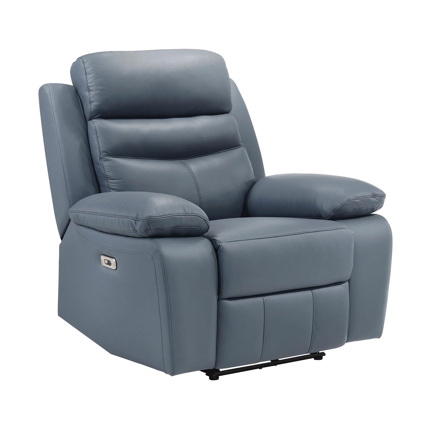 Lexicon Recliner Chair Living Room Leather Reclining Sofa Chair, Home Theater Seating, Wall Hugger Recliner, Power Recliner Sofa Chair for Living Room/Office/Apartment, Blue