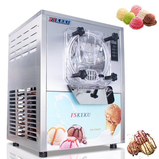 Ice Cream Maker Commercial Machine 16-24L/H, 5.3 Gph Capacity Suitable for Restaurant/Bar/Home, 1400W Hard Ice Cream Machine with LED Display, (110V 60Hz)