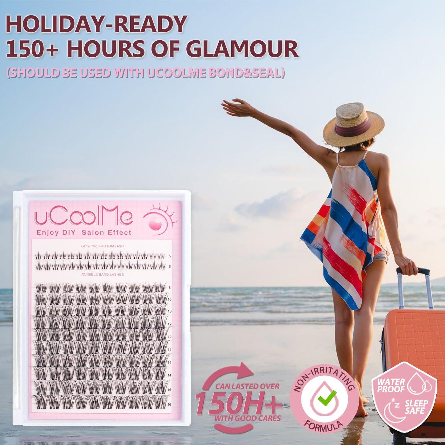 uCoolMe Invisible Lash Band Venus Lash Clusters Plus Bond & Seal