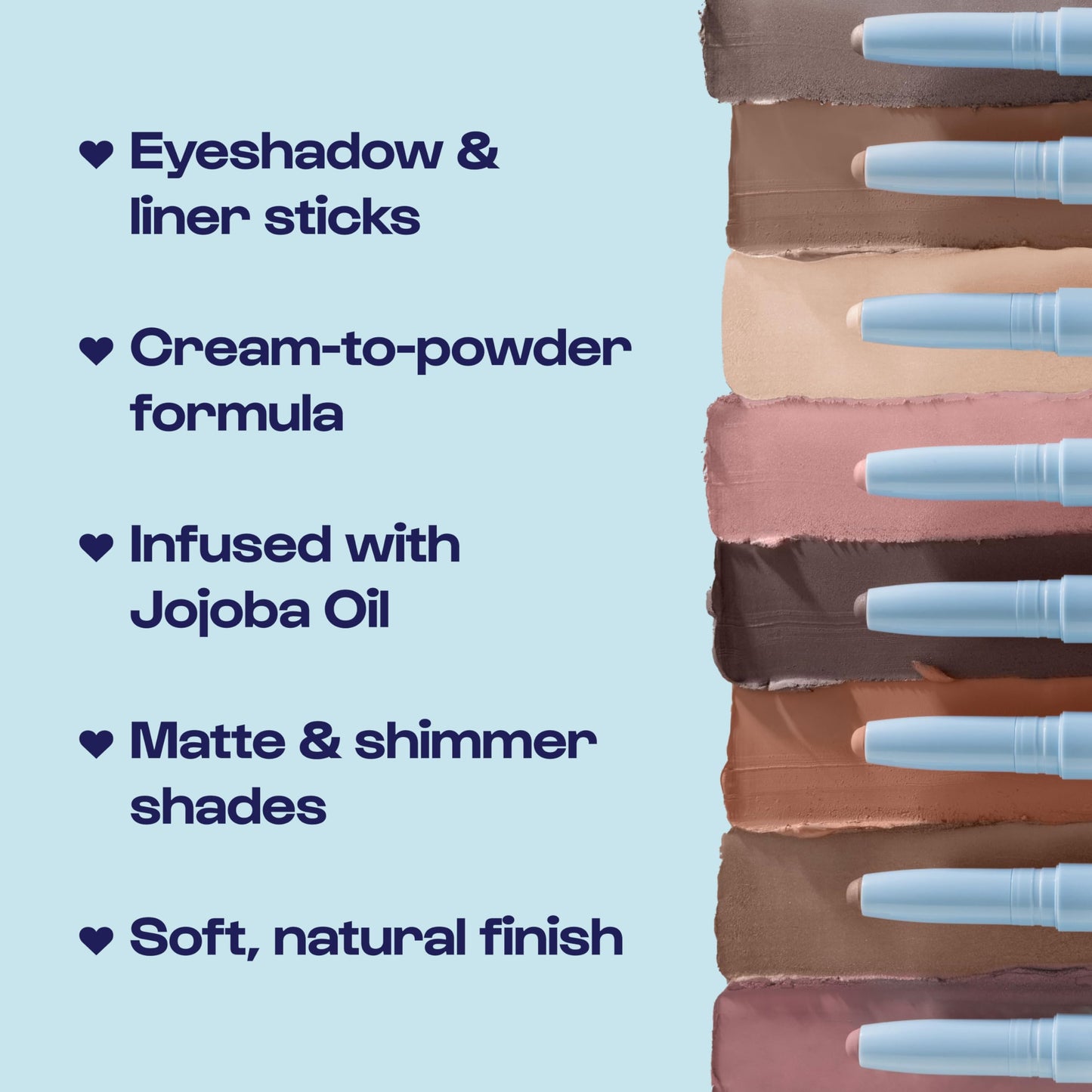 ALLEYOOP 11th Hour Cream Eye Shadow Sticks - Charcolit (Shimmer) - Award-winning Eyeshadow Stick - Smudge-Proof and Crease Proof for Over 11 Hours - Easy-To-Apply and Compact for Travel, 0.05 Oz