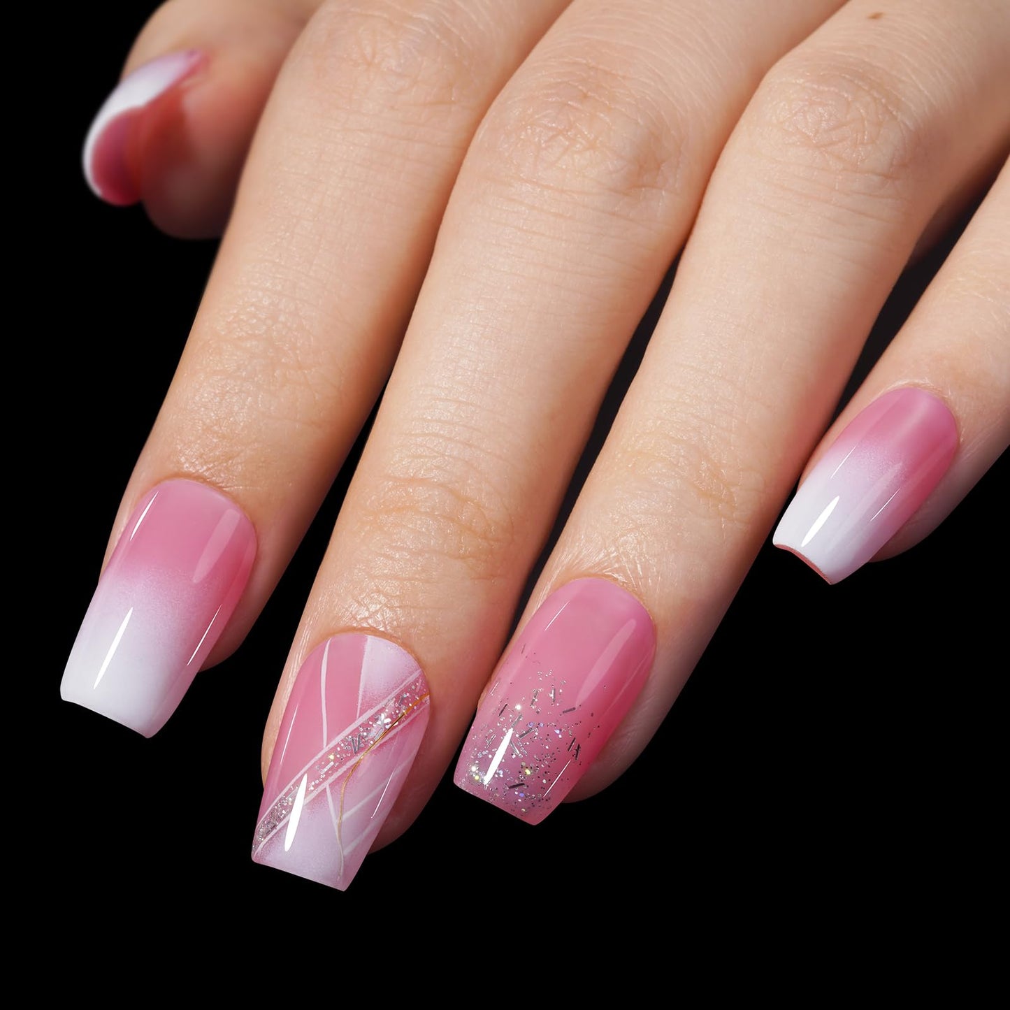 AILLSA Short Coffin Nail Tips 15 Sizes Matte Gel Nail Tips No Filed Soft Short Coffin Press on Nails Clear Full Cover Gelly Tips Fake Nails Extension Tips 240PCS with Storage Box