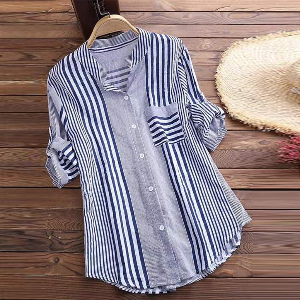 Aniywn Women Round Neck Lace Up Lace Patchwork Flare Pullover Top Casual Plus Size 3/4 Sleeve Floral Printed T-Shirt