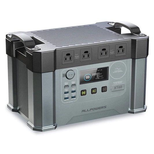 ALLPOWERS 2400W Portable Power Station 1451.6Wh MPPT Solar Generator with 2700W (AC+DC) Home Backup Battery for Outdoor Camping RV Emergency Off-Grid