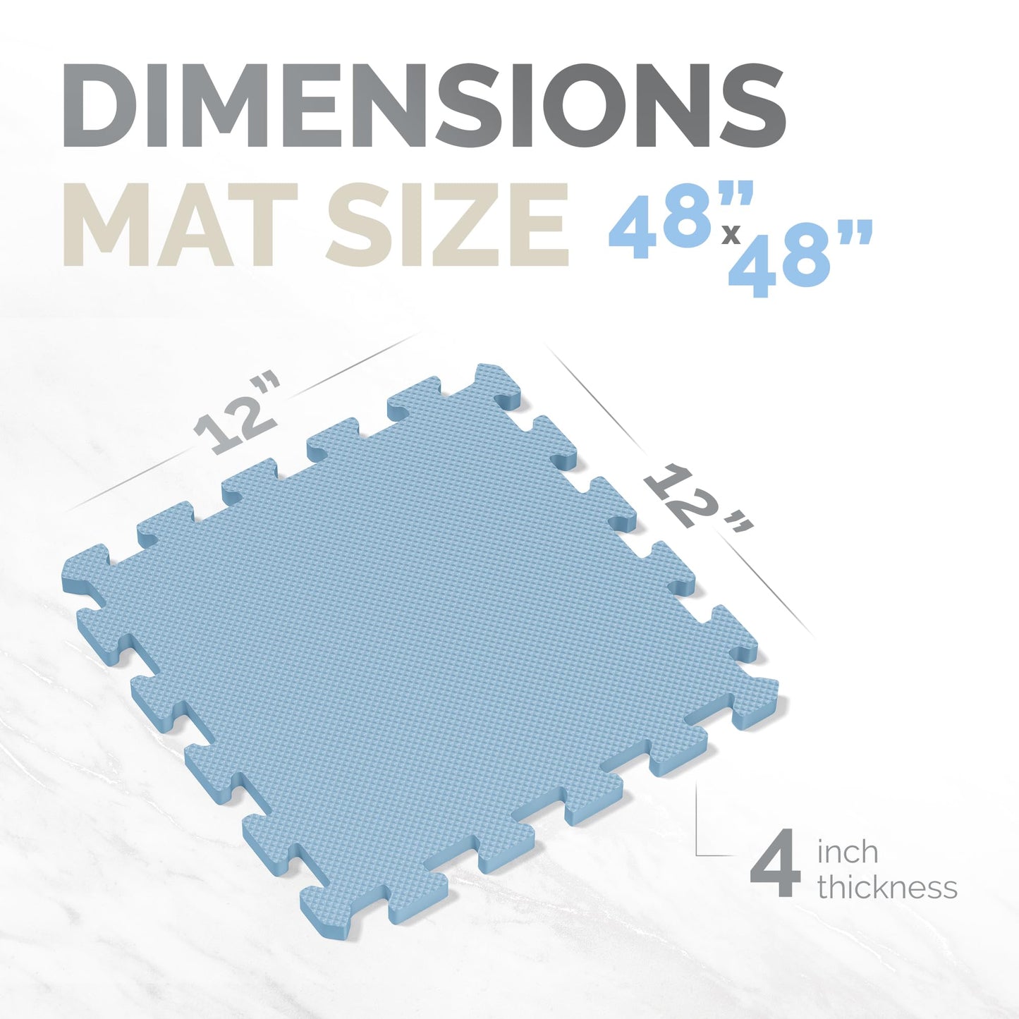 TOYVELT Ultimate Foam Play Mat Set 12x12-16 Interlocking Floor Tiles for Kids - Colorful Foam Puzzle Mats - Safe and Durable Kids Floor Mats - Ideal Play Mat for Toddlers 1-3 - Tiles Non Toxic