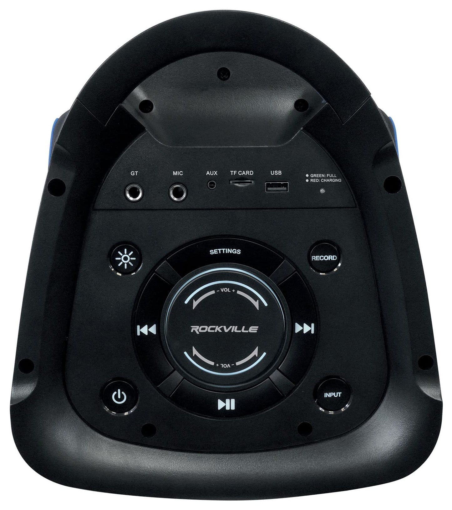 Rockville BASS Party 65 1200W Bluetooth Speaker, Deep Bass, LED Lights, Mic Inputs, TWS Linking, Long Battery Life, Perfect for Parties and Karaoke